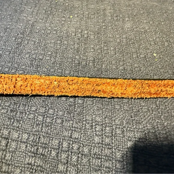 Vintage Leegin Brown Leather Belt with Brass Buckle women’s belt skinny - Picture 4 of 6